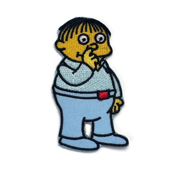 Ralph Nose Pick Simpsons Embroidered Patch - Picture 1 of 4